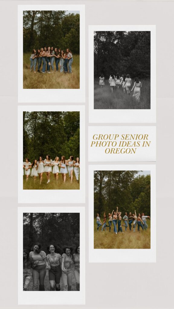 Group senior photos in Oregon