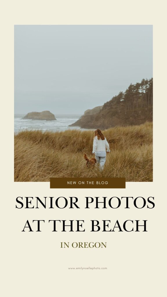 senior photos at the beach 