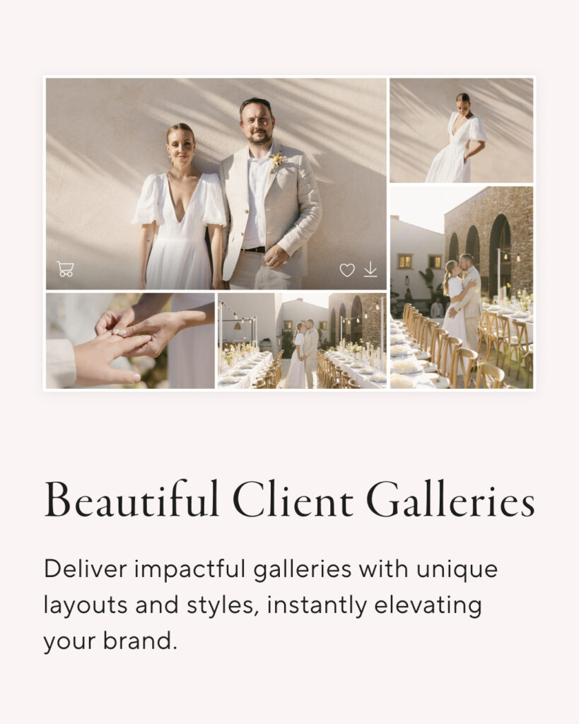 customizable galleries of pic time