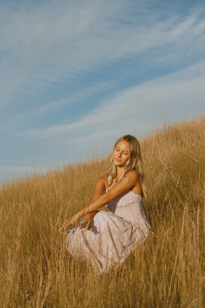 Senior photo session at Mary's peak